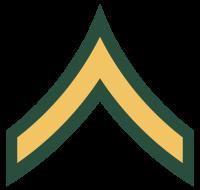 US Army PV2/E-2 Rank