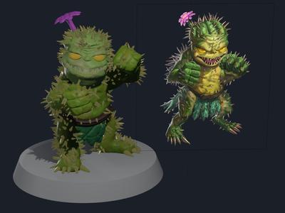 Cactus Leshy - Pathfinder Creature