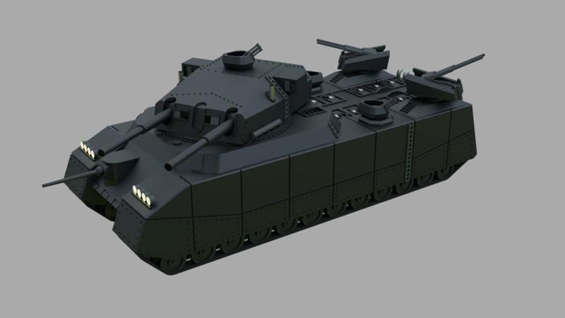 Landkreuzer P. 1000 Ratte (1:200 Scale) (Without Supports)
