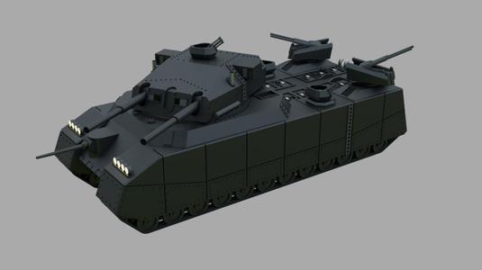 Landkreuzer P. 1000 Ratte (1:200 Scale) (Without Supports)