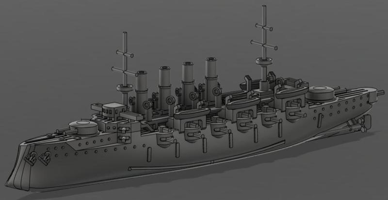 Armored Cruiser HMS Steadfast [Fictional]