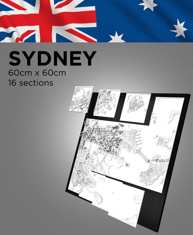 SYDNEY, Skyline 3d map