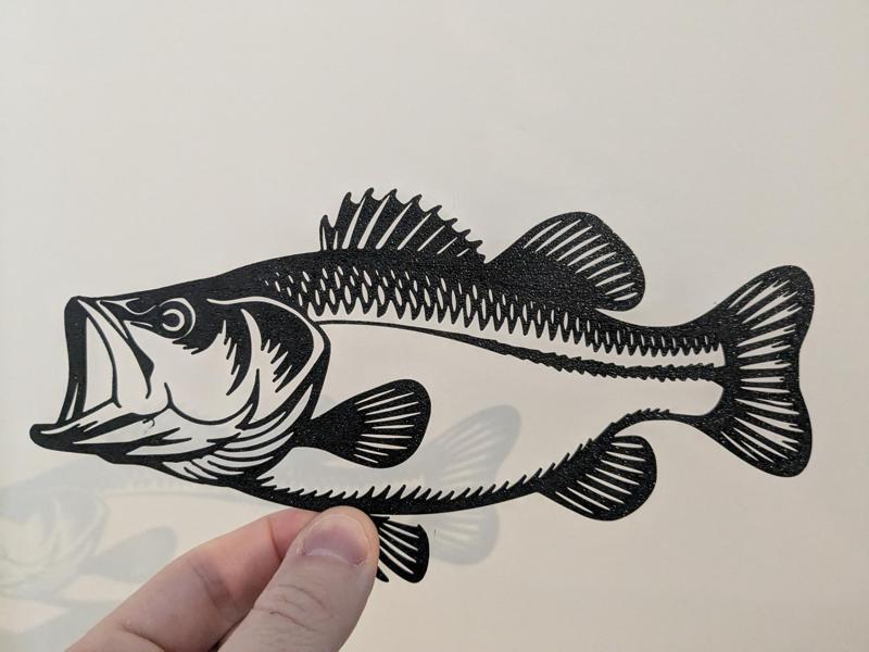 Largemouth Bass 2D Art Fishing Fish 