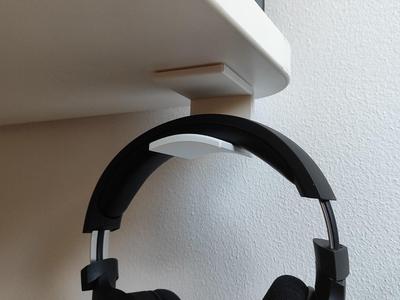 Under Desk Headphone and Headset Holder/Hanger