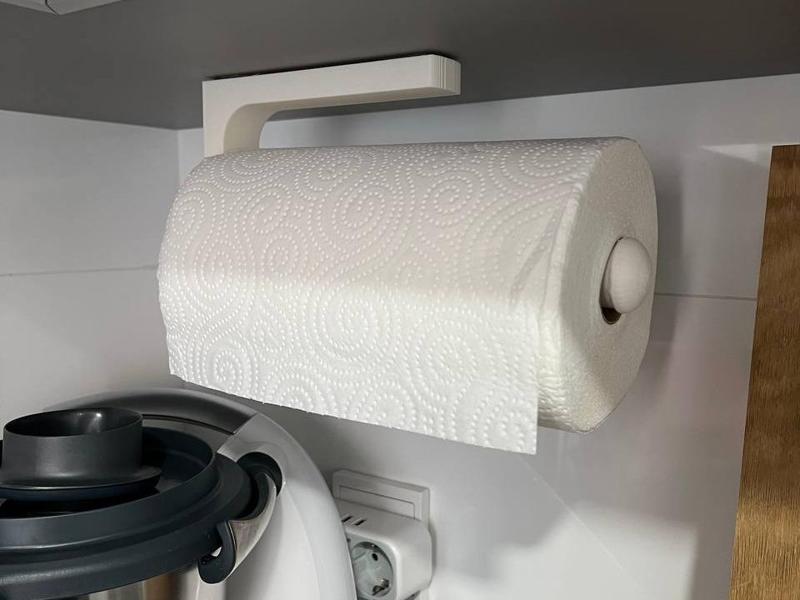 Kitchen Papertowel Roll Holder Under Cabinet