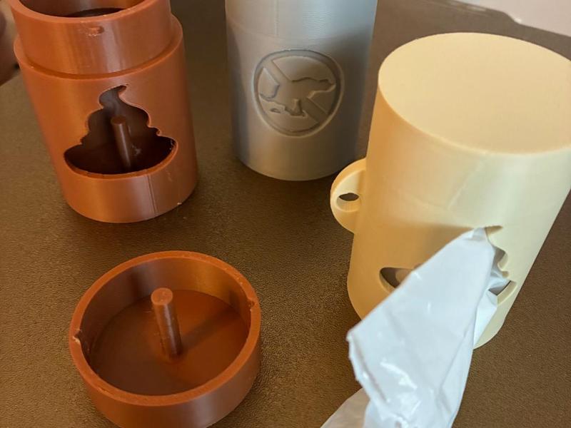 Dog waste bag dispenser