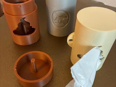 Dog waste bag dispenser