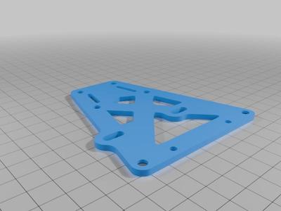 Tamiya Group C Front chassis plate with offset servo position