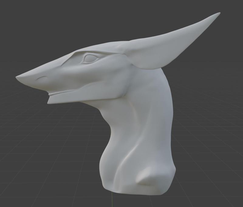 Shaved Sergal Head