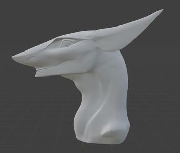 Shaved Sergal Head