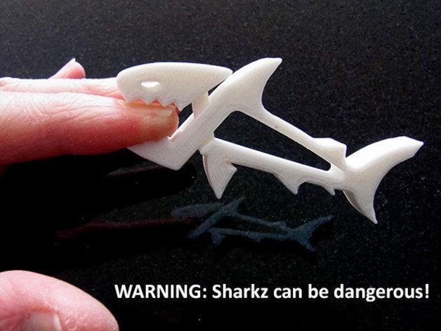 SHARKZ... Fun Multipurpose Clips / Holders / Pegs With Moving Jaws That Bite!