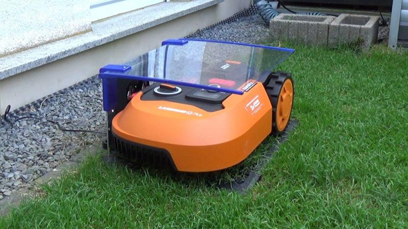 Worx Landroid Mähroboter Garage / Robotic lawnmower garage cheap and easy