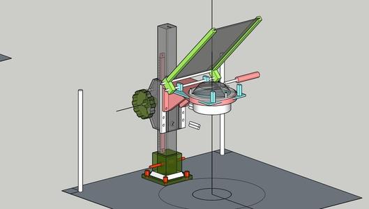 Visiophare focus system for overhead projector V1