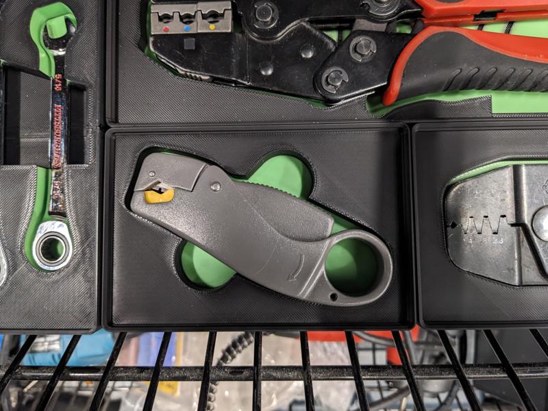 Coaxial Cable Stripper Gridfinity Bin