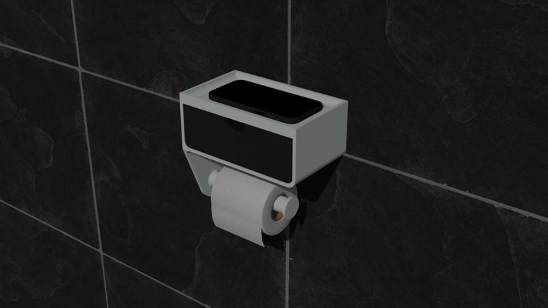Toilet Paper Holder with Drawer