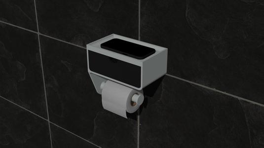 Toilet Paper Holder with Drawer