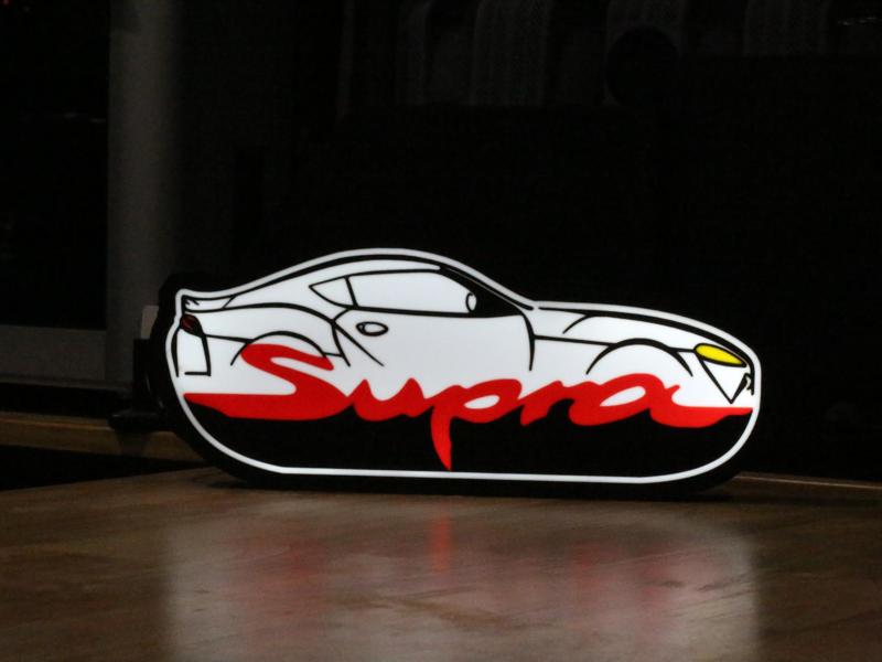Toyota Supra Car-Shaped LED Light Box