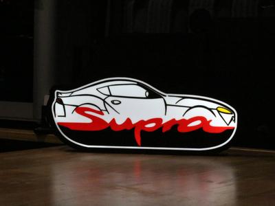 Toyota Supra Car-Shaped LED Light Box