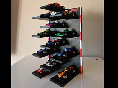 Brick "L E G O" F1 Mini Figures stand (wall mount)