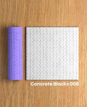 Collection Green | Concrete Blocks 008 | Polymer Clay Seamless Texture Roller