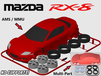 Mazda RX-8 Kit Card (1:24 scale)
