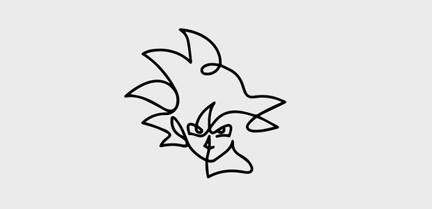 Songoku Line Art