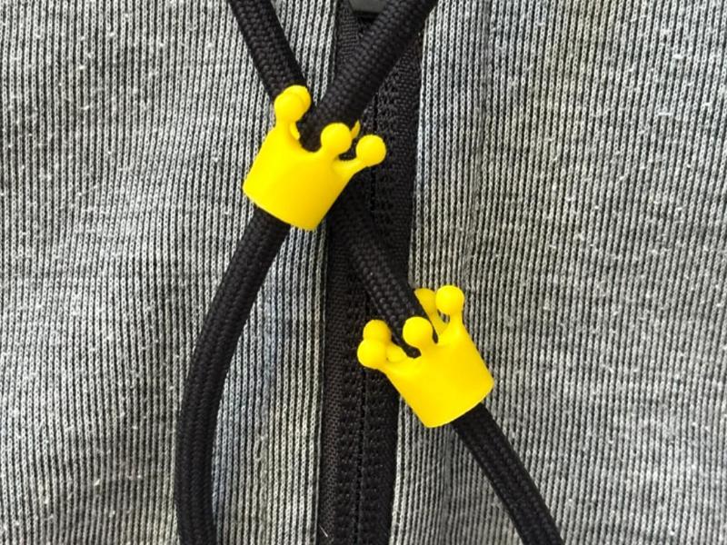 Crown Hoodie Drawstring Beads