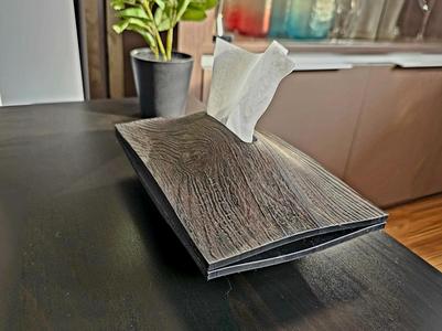 Modern Wood Texture Tissue Box