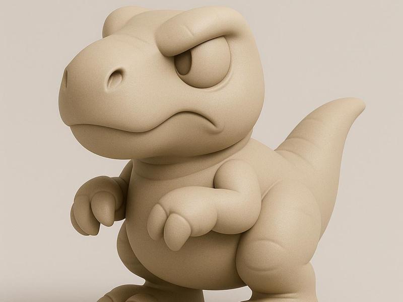 Grumpy Mini T-Rex – Do Not Touch the Dino
