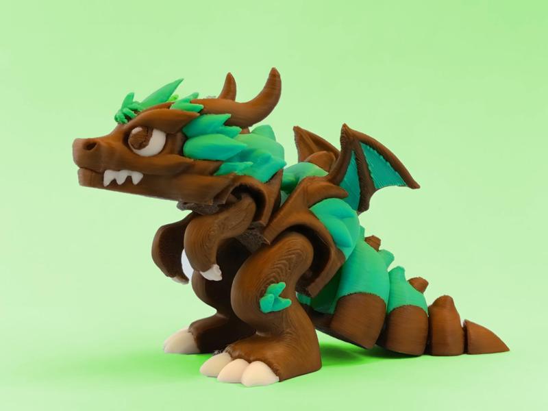 Articulated Gaiarex (Dragon + t-rex dinosaur)Flexi