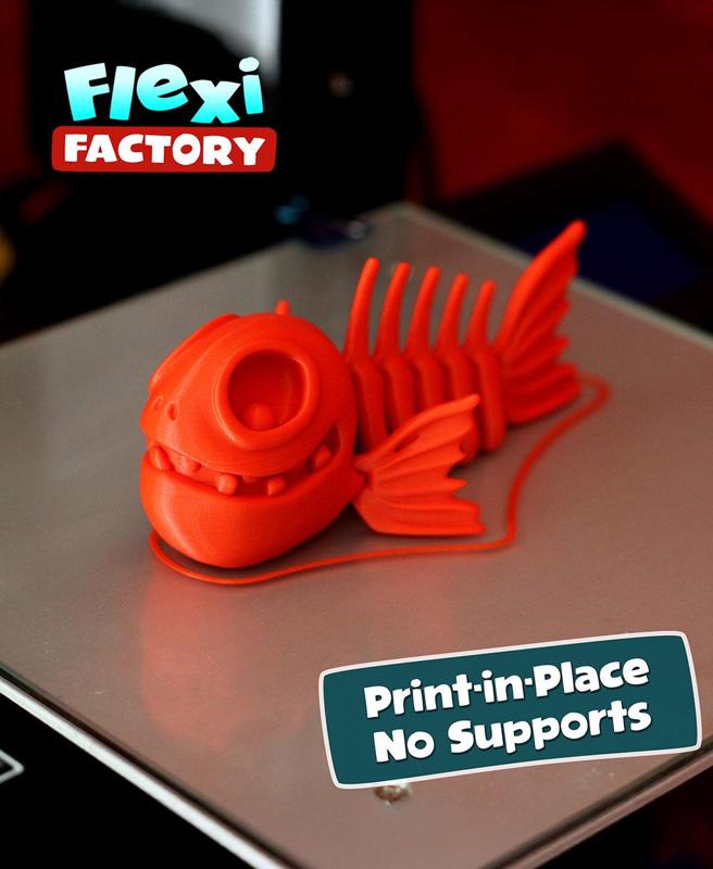 Flexi Factory Skeleton Fish with 3MF Included!