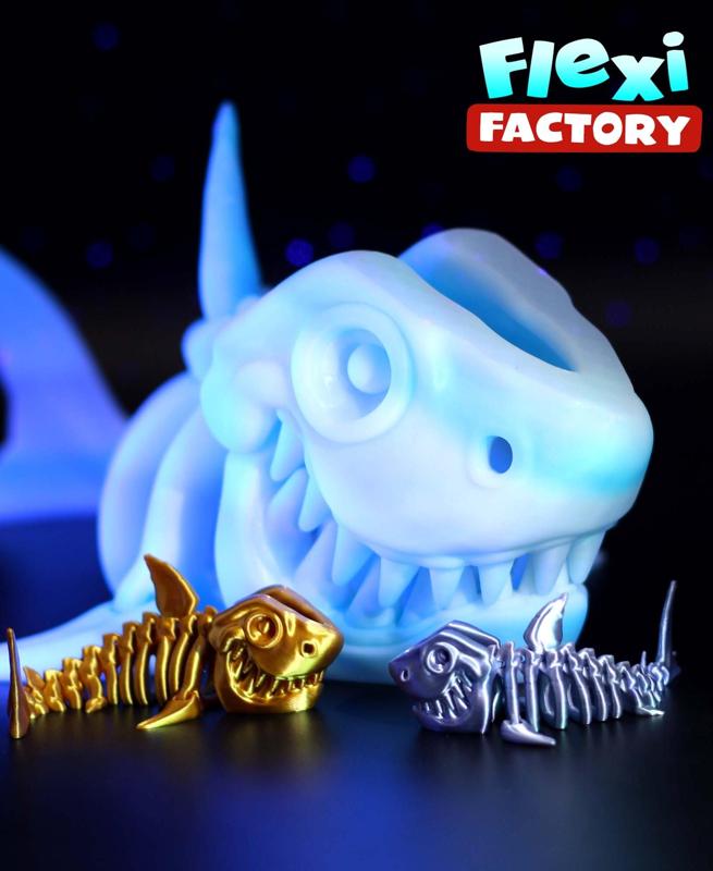 Flexi Factory Skeleton Shark with 3MF Included!