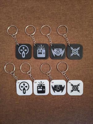 Raze Valorant Agent Character Skill Keychain Set