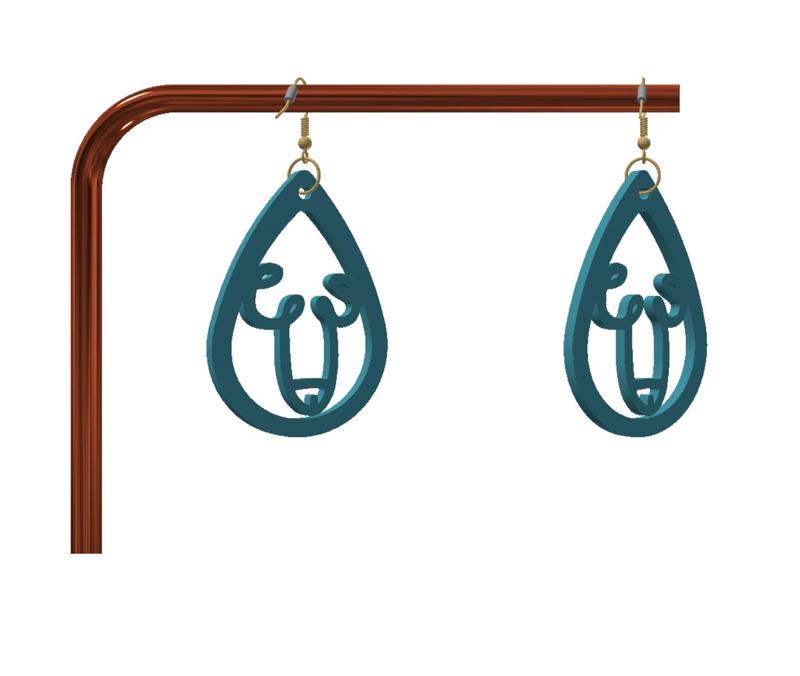 Naughty keychain / earrings
