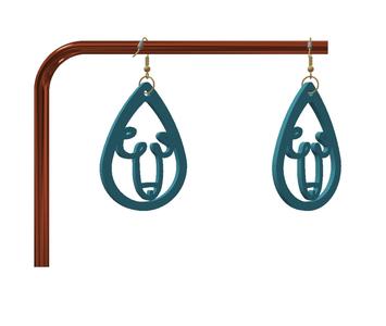 Naughty keychain / earrings