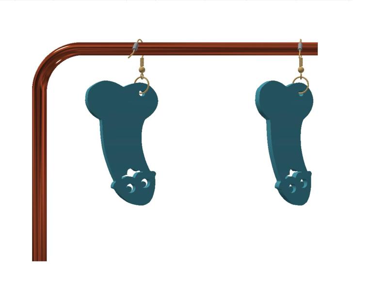 Naughty keychain / earrings