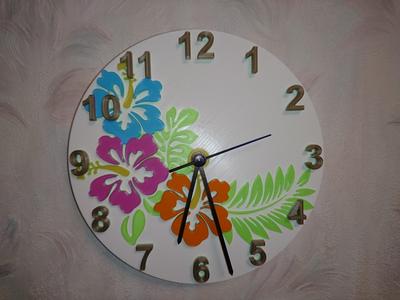 7 color clock Print-In-Place