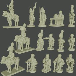 6-15mm Austrian HQ/Command Set (1798-1808~) NAP-AU-7