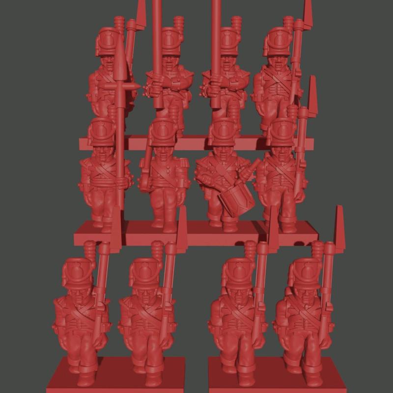 6-15mm British Line Infantry in Belgic Shakos (1812-15) NAP-GB-6
