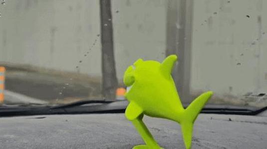 Inertia Drifting Car Ornament ( Cute Shark )