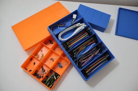 Customizable storage box with snap lid and custom dividers