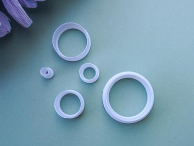 Circles Set Polymer Clay Cutter Earrings Necklace