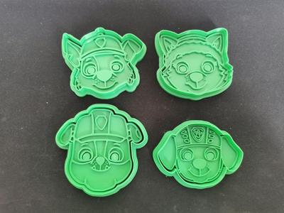 paw patrol dog cutter cookies everest rocky 
