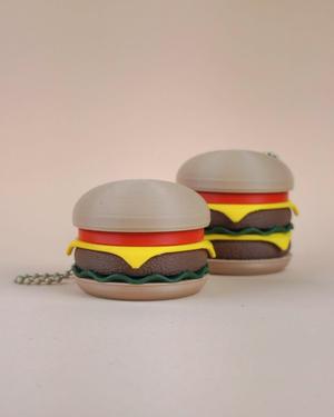 Burger Fidget Clicker – Single and Double Layer - Keychain