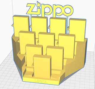 Zippo Display Floating Logo(Rods)