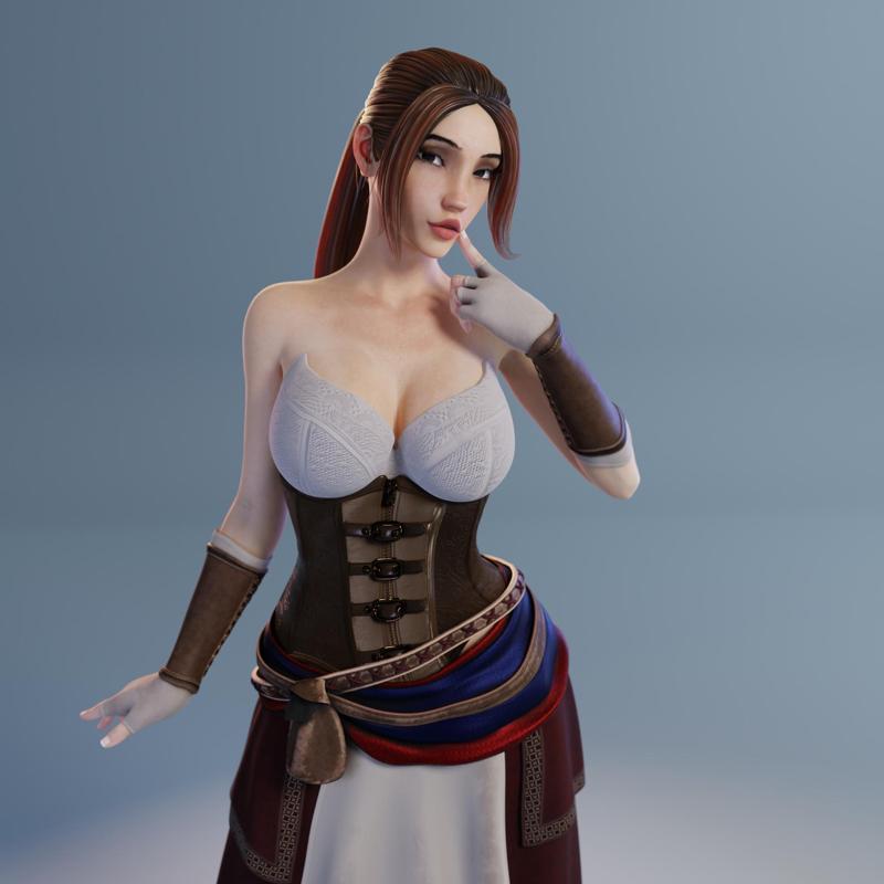 Agnes - Milkmaid - presupported - QB Works
