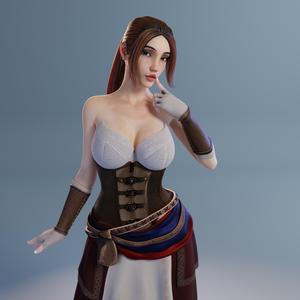 Agnes - Milkmaid - presupported - QB Works