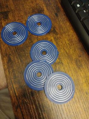 Fully printed inductive pancake coils using Kupros cu-29 Conductive Filament