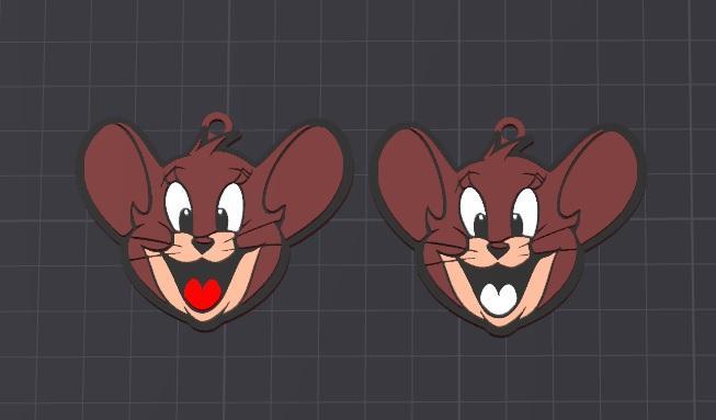 cartoon character , jerry keychain / necklace charm (free for commercial use)