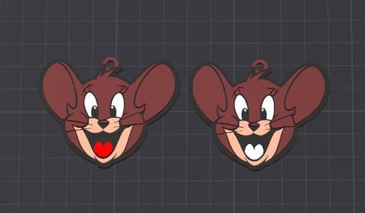 cartoon character , jerry keychain / necklace charm (free for commercial use)